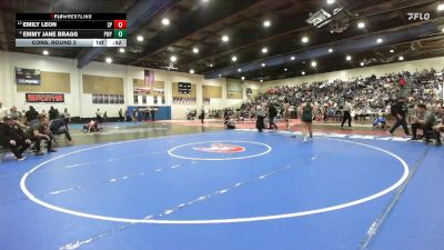 135 Girls Cons. Round 2 - Emmy Jane Bragg, Poway vs Emily Leon, San Pasqual