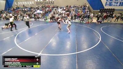 150 lbs Champ. Round 1 - Parker Dalton, Cougars Wrestling Club vs Asher Pratt, American Fork Jr High
