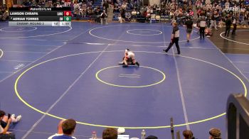110 lbs Champ. Round 2 - Lawson Chrapa, Lancaster vs Adrian Torres, Southwestern