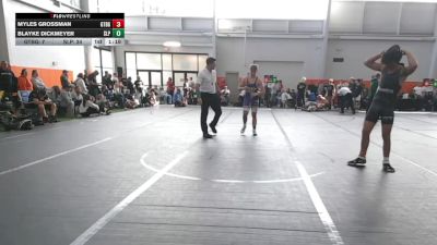 150 lbs Round 3 (8 Team) - Blayke Dickmeyer, Sleepers vs Myles Grossman, Gettysburg