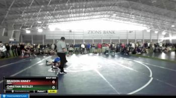 126 lbs Cons. Round 7 - Christian Beesley, Provo vs Braedon Kinney, Orem