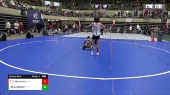 105 lbs Quarterfinal - Brooxton Lundgren, THWC vs Taylor Underwood, Marathon