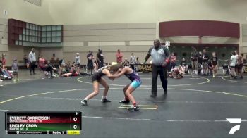 91 lbs Semis & 1st Wrestleback (8 Team) - Everett Garretson, Untouchables White vs Lindley Crow, Foxfire WC