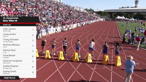 High School Girls' 100m 1A, Finals 1