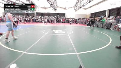 140-I lbs Round Of 64 - Logan Dall'Aste, MacArthur vs Dometrius Dorell, Unattached