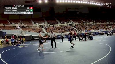 120-D2 Champ. Round 1 - Adrian Perez, Buckeye Union High School vs Justyn Bamba, Ironwood High School