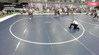 Junior Boys - 144 lbs Cons. Round 5 - Carter Krier, Oakley Wrestling Club vs Dalton Compton, Baton Rouge Training Center