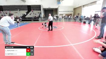 49 lbs Rr Rnd 8 - Lucas Schuman, Icwl vs GABRIEL BATRES, South Side Wrestling Elem Club