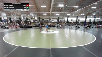 132 lbs 3rd Place - Jacob Jones, Unaffiliated vs Brian Padilla, Arlington Wrestling Club