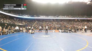3A 113 lbs Semifinal - Cameron Hayden, East Surry High School vs Angel Olalde, Mount Airy High School
