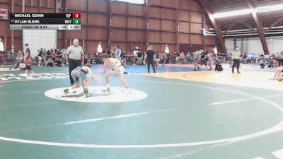 119 lbs Consi Of 8 #1 - Michael Quinn, Top Flight Wrestling Academy vs Dylan Blenk, Westhampton Beach