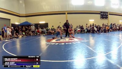 105 lbs Round 2 - Milan Wyatt, Franklin Wrestling Club vs Jace Hart, Alphas Wrestling