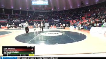 2A 195 lbs Champ. Round 1 - Jon Barrick, Crystal Lake (Central) vs Nathan Wrublik, Lemont (H.S.)