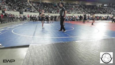 92 lbs Consi Of 8 #2 - Brea George, Mustang Middle School vs Willow Underwood, McAlester