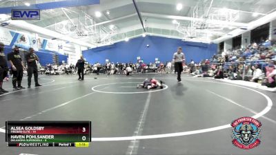 70 lbs Placement (4 Team) - Alsea Goldsby, Firebird Elite vs Haven Pohlsander, Oklahoma Supergirls