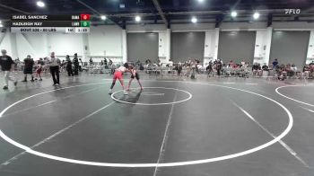 80 lbs Rr Rnd 3 - Isabel Sanchez, Damaged Ear WC vs Hadleigh Ray, Lawrence Elite