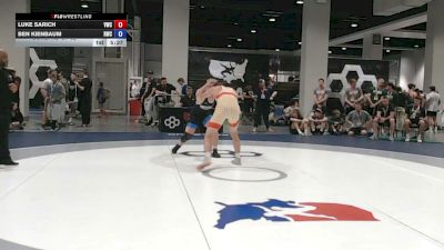 86 kg Cons. Rd Of 32 - Luke Sarich, Valley Wrestling Club vs Ben Kienbaum, Ranger Wrestling Club