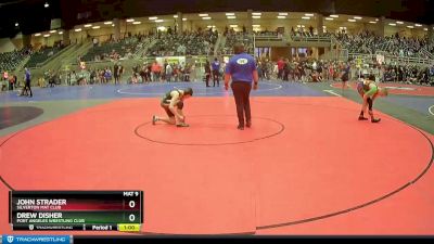 130 lbs 5th Place Match - Drew Disher, Port Angeles Wrestling Club vs John Strader, Silverton Mat Club