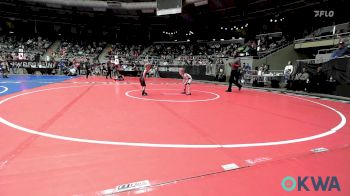 40 lbs Consi Of 8 #1 - Baker Gates, Ponca City Wildcat Wrestling vs Jett Hamm, Pocola Youth Wrestling