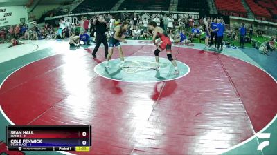 138 lbs Placement (16 Team) - Sean Hall, Idaho 1 vs Cole Fenwick, Utah Black