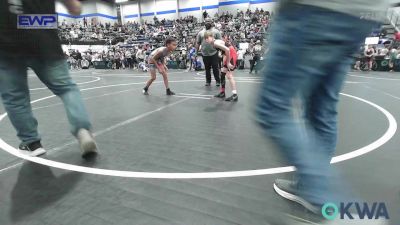73/76 lbs Rr Rnd 1 - Jasper Barnett, Redskins Wrestling Club vs JZ Osei (76), OKC Saints Wrestling