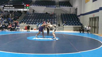 285 lbs 5th Place Match - Hunter Miller, Coker vs Willie Cox, Montevallo