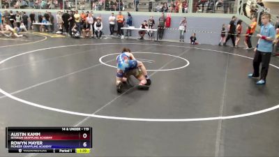 119 lbs Cons. Round 3 - Austin Kamm, Interior Grappling Academy vs Rowyn Mayer, Pioneer Grappling Academy