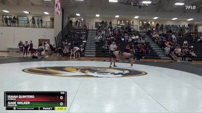 125 lbs Cons. Semi - Isaiah Quintero, Purdue vs Gage Walker, Missouri