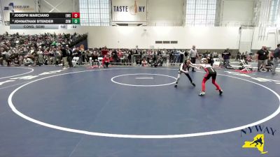 53 lbs Cons. Semi - Johnathan Stender, Springville Youth Wrestling vs Joseph Marciano, LeRoy Wrestling Club