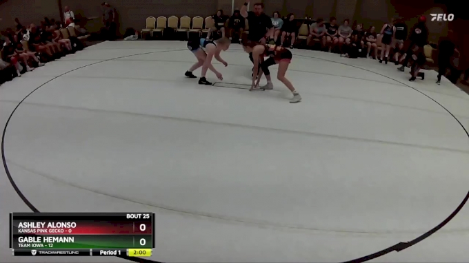 113 lbs Round 7 (8 Team) - Gable Hemann, Team Iowa vs Ashley Alonso ...