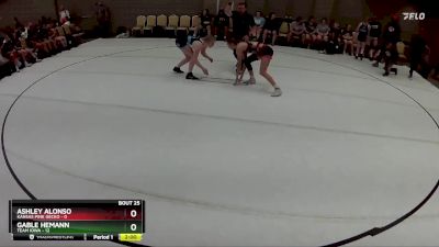 113 lbs Round 7 (8 Team) - Gable Hemann, Team Iowa vs Ashley Alonso, Kansas Pink Gecko