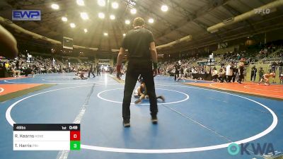 49 lbs Consi Of 8 #2 - Reagan Kearns, Honey Badgers Wrestling Club vs Trenten Harris, Pin-King All Stars