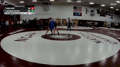 184 lbs Cons. Round 1 - Sage Adie, Pacific (or) vs Dawson Galvan, Concordia (wi)