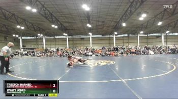 130 lbs Finals (8 Team) - Trexton Harned, Sublime Wrestling Academy vs Wyatt Jones, Team Renegade