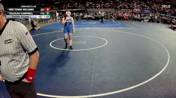 G 165 lbs Champ. Round 1 - Bre`yonna Williams, Zachary Girls vs Tallulah Campbell, Patrick Taylor - Science/Tech. Girls