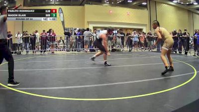 132 lbs Round Of 64 - Pablito Rodriguez, Alamosa vs Mason Blair, Dark Horse