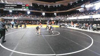 6A 157 lbs Quarterfinal - Kaleb Smith, San Antonio Johnson vs Jayden Cardona, Klein Oak
