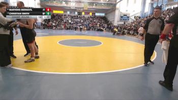138 lbs Champ. Round 1 - Marvens Bernavil, Polytech vs Christian Smith, William Penn H.S.