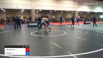 152 kg Quarterfinal - Jace Brownlow, Lake Gibson High School Wrestling vs Cole Sykes, Warrior Wrestling Club