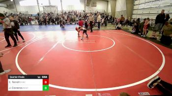 58 lbs Quarterfinal - Easton Terrell, Springdale Youth Wrestling Club vs Jack Cisneros, Skiatook Youth Wrestling 2022-23