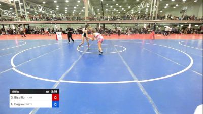 120 lbs Rr Rnd 2 - Delaney Bisaillon, Hammer vs Adriana Degroat, Metrowest United