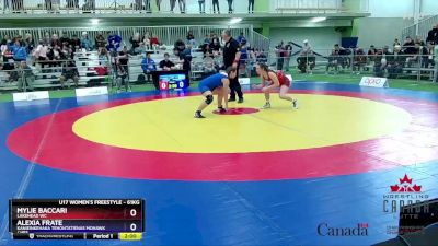 61kg Champ. Round 1 - Mylie Baccari, Lakehead WC vs Alexia Frate, Kanieinkehaka Tehontatienas Mohawk / HBS