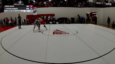 70 kg Champ. Round 2 - Aiden Davis, Buffalo Valley Regional Training Center vs Cutter Sheets, Cowboy RTC/ Titan Mercury Wrestling Club (TMWC)