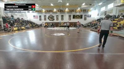 113 lbs 3rd Place Match - Treysen Thompson, Shoshoni vs Logan Bacon, Shoshoni