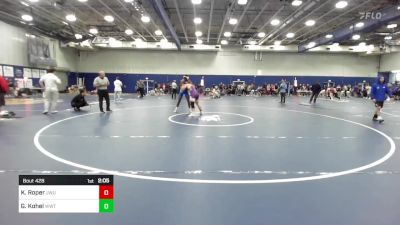 184 lbs Semifinal - Ky Ell Roper, Johnson & Wales vs Gavin Kohel, Wisconsin-Whitewater