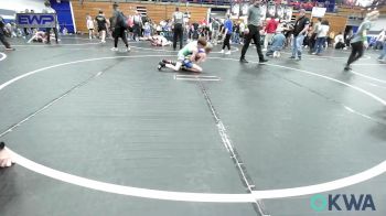 70-73 lbs Quarterfinal - Hudson Daniel, Bridge Creek Youth Wrestling vs Wyatt Deen, Choctaw Ironman