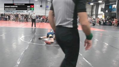 100 lbs Round 3 - 12:00pm Friday - Ethan Vandyke, Team Michigan vs John Duncan, Untouchables