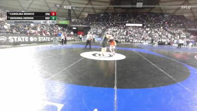Girls 2A 235 lbs Quarterfinal - Carolina Monico, Ephrata (Girls) vs Entarina Herwin, Hudson`s Bay (Girls)