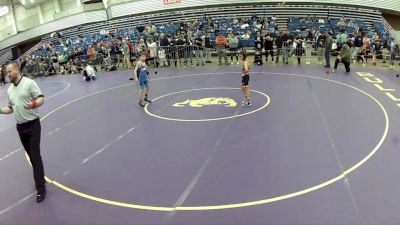 10U Boys - 59 lbs Cons. Round 3 - Rockne Pries, Apache Wrestling Club vs Jack Koenig, Rampage Wrestling