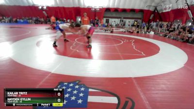 190 lbs Finals (2 Team) - Kailar Tritz, Team Red vs Hayden Gyllin, Team Blue